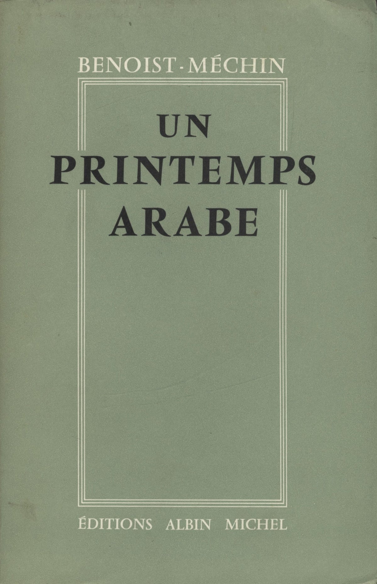 Un Printemps Arabe.