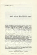 Saudi Arabia: The Islamic Island.