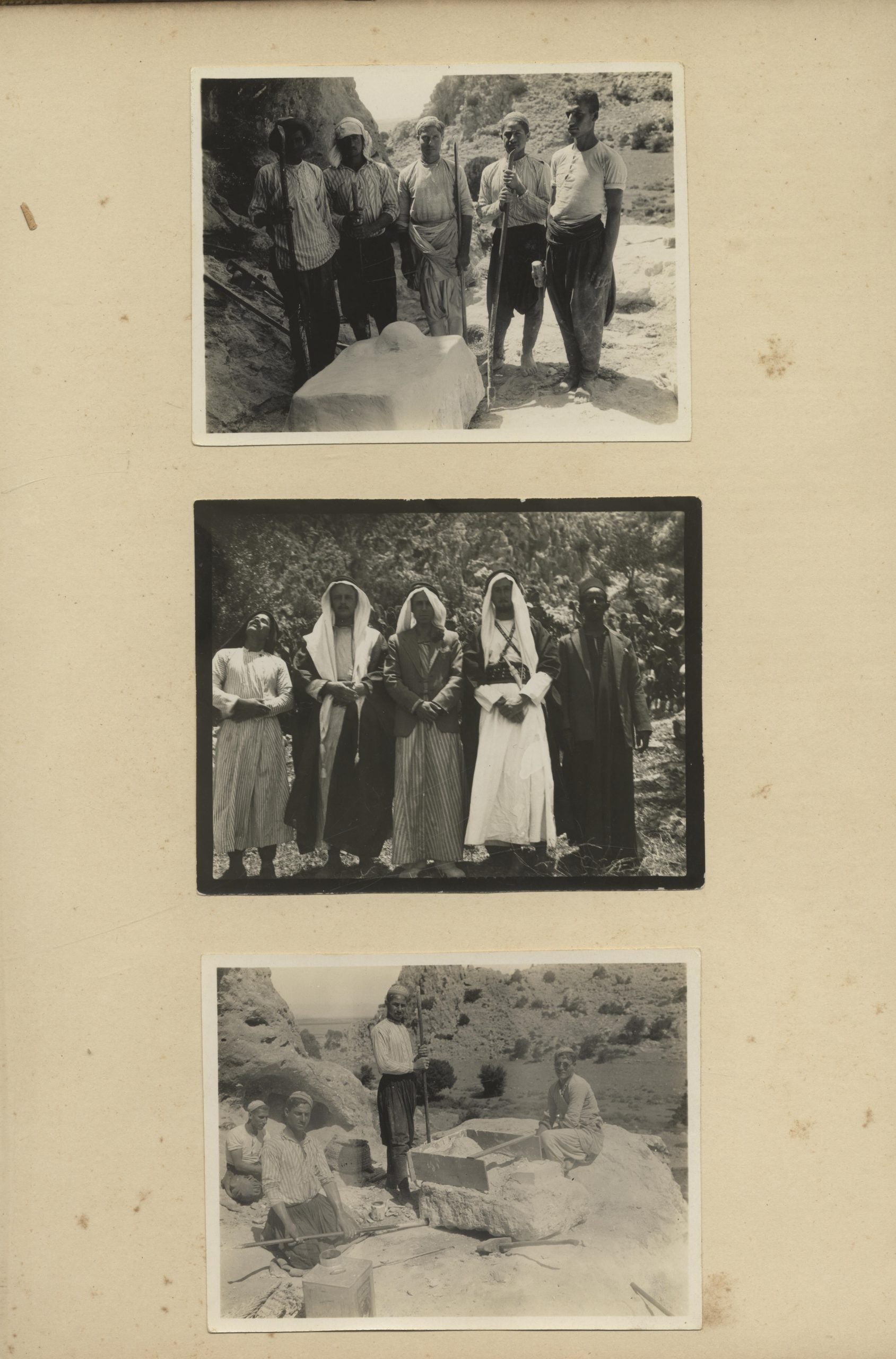 Views of excavating an Antiquity Site - Palestine.