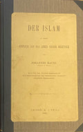 Der Islam. In seinem einfluss auf das Leben seiner Bekenner.