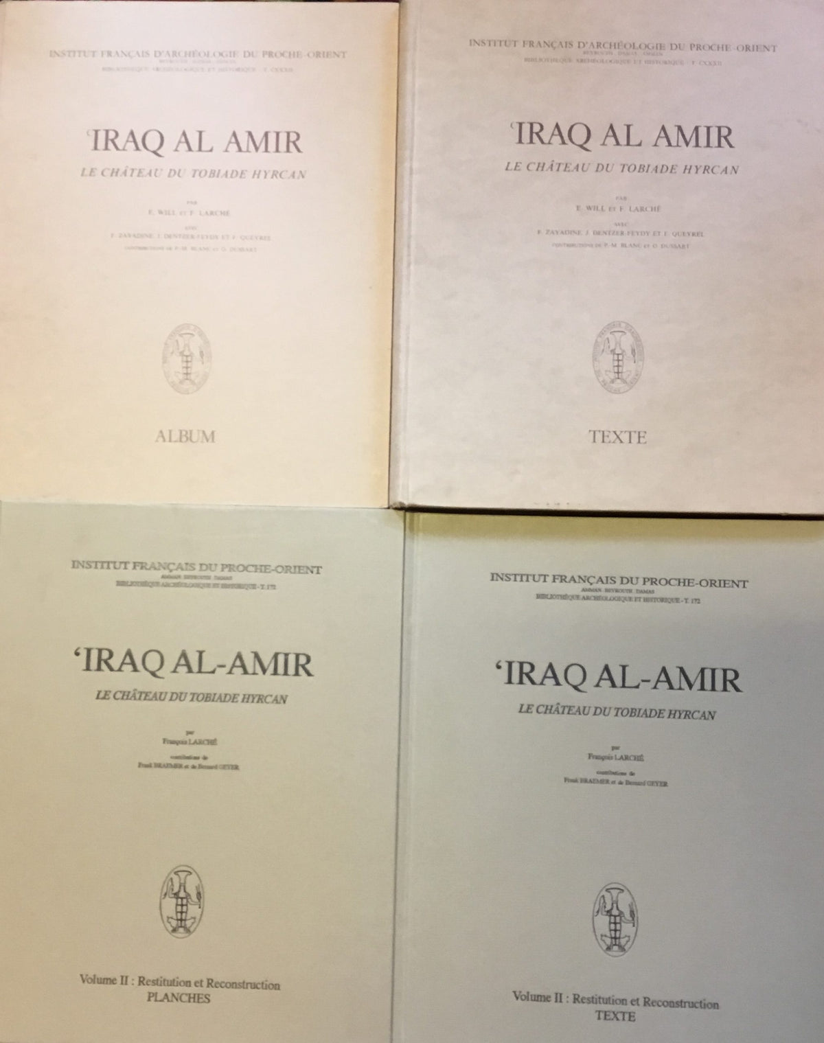 Iraq Al Amir, Le Chateau du Tobiade Hyrcan. TWO VOLUMES IN FOUR.