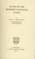 Islam in The Modern National State.