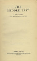 The Middle East. A Political and Economic Survey.