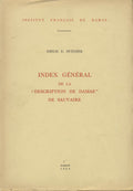 Index Général de La “Description de Damas” de Sauvaire.