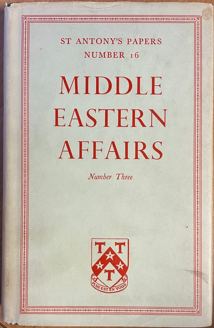 Middle Eastern Affairs. Number Three.