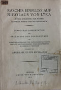 Raschis Einfluss auf Nicolaus von Lyra, in der Auslegung der Bucher Leviticus, Numeri und Deuteronomium.