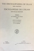 The Encyclopaedia of Islam. New Edition. Supplement, Fascicules 1-2. Prepared by a Number of  Leading Orientalists.