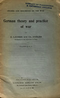 German Theory and Practice of War.