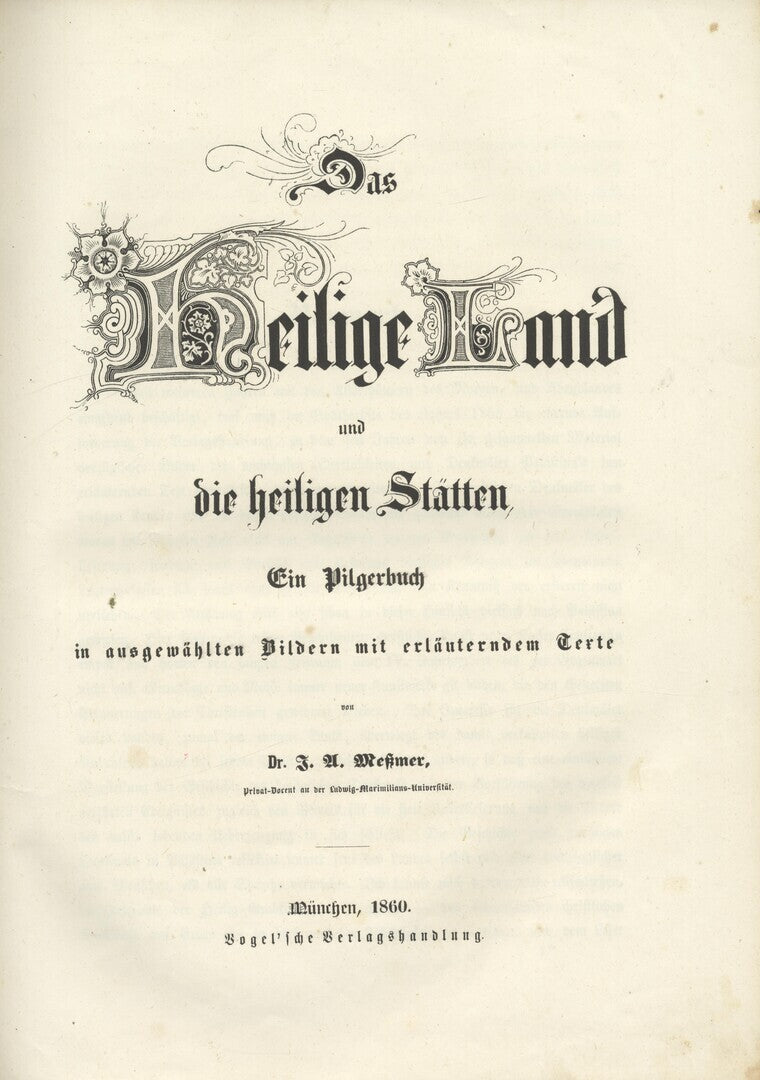 Das Heilige Land und die Heiligen Statten.