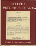 Bulletin d’Études Orientales Tome VI, Année 1936.