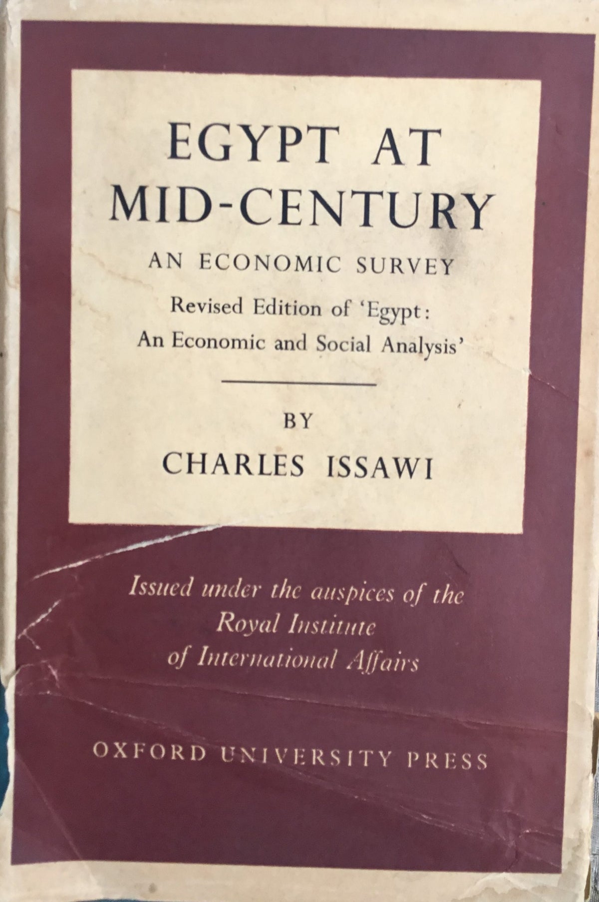 Egypt at Mid-Century. An Economic Survey.