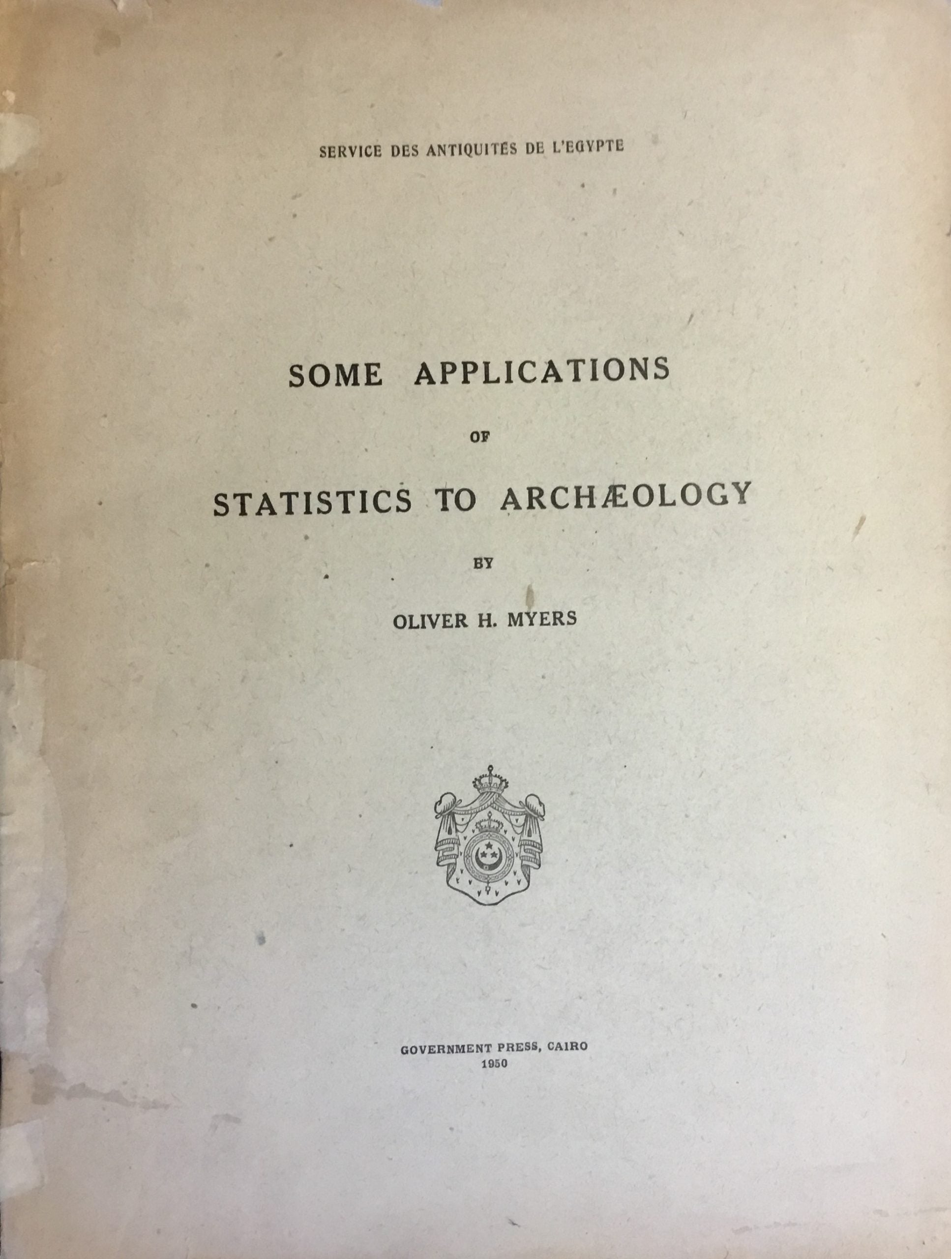 Some Applications of Statistics to Archaeology.