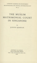 The Muslim Matrimonial Court in Singapore.