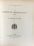 Le Iscrizioni Del Cimitero De Sakinya (Nubia).