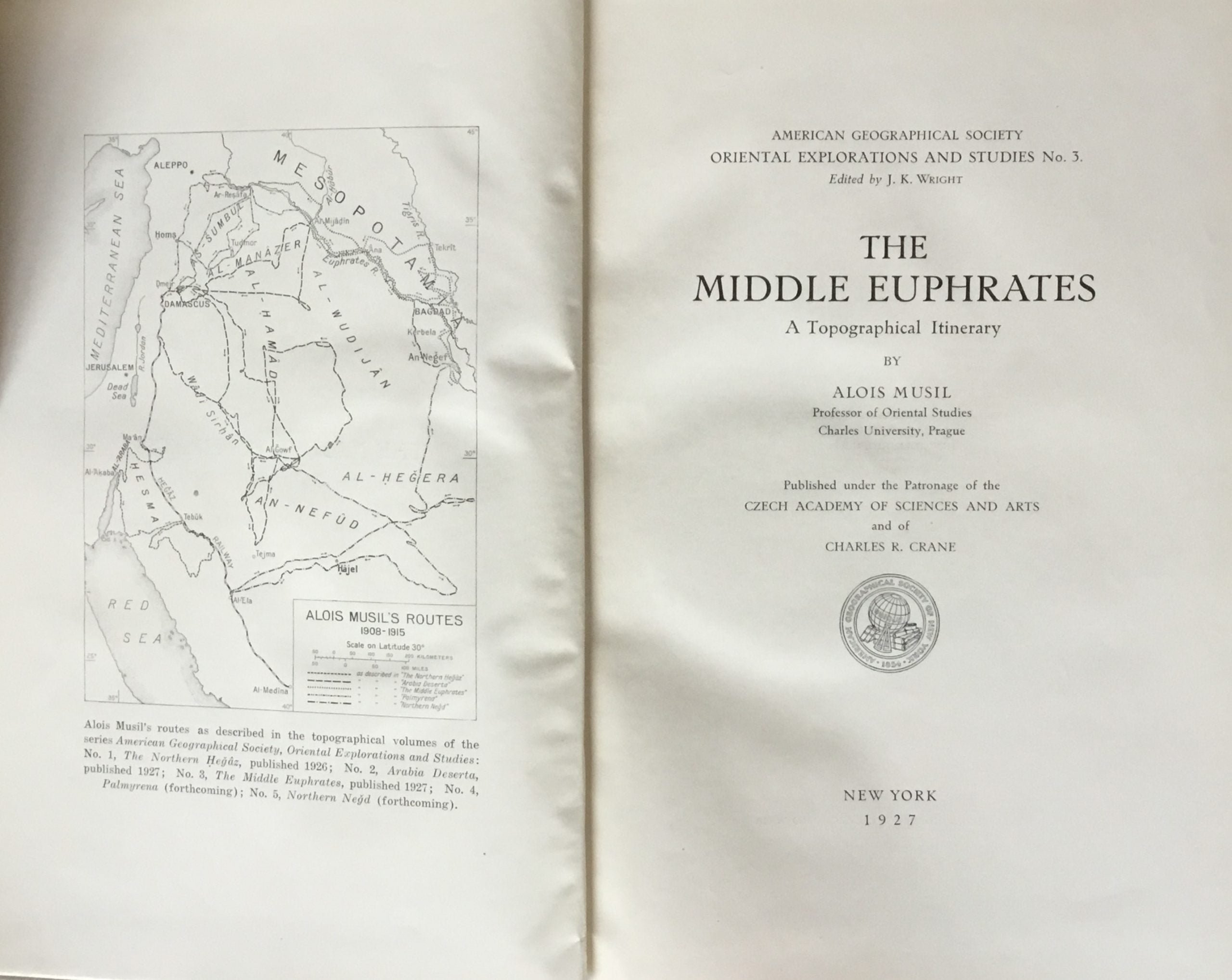 The Middle Euphrates. A Topographical Itinerary.