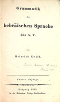 Grammatik der Hebraischen Sprache des A. T.