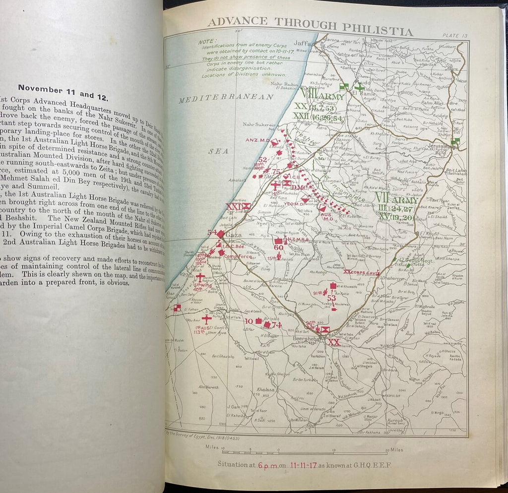A Brief Record of The Advance of The Egyptian Expeditionary Force Under The Command of General Sir Edmund H. H. Allenby July 1917 to October 1918. Compiled from official sources.