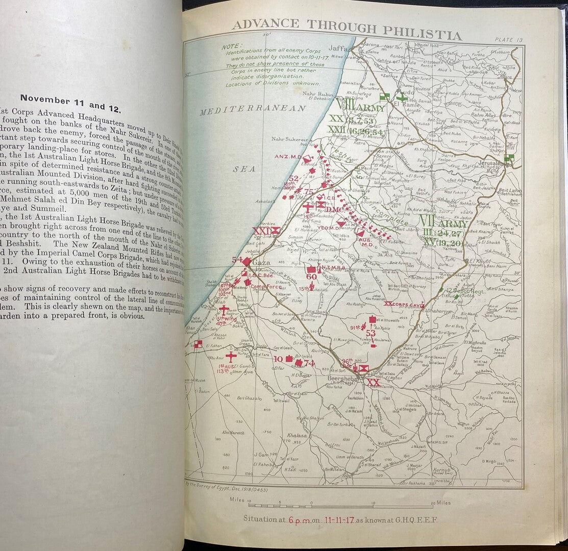 A Brief Record of The Advance of The Egyptian Expeditionary Force Under The Command of General Sir Edmund H. H. Allenby July 1917 to October 1918. Compiled from official sources.
