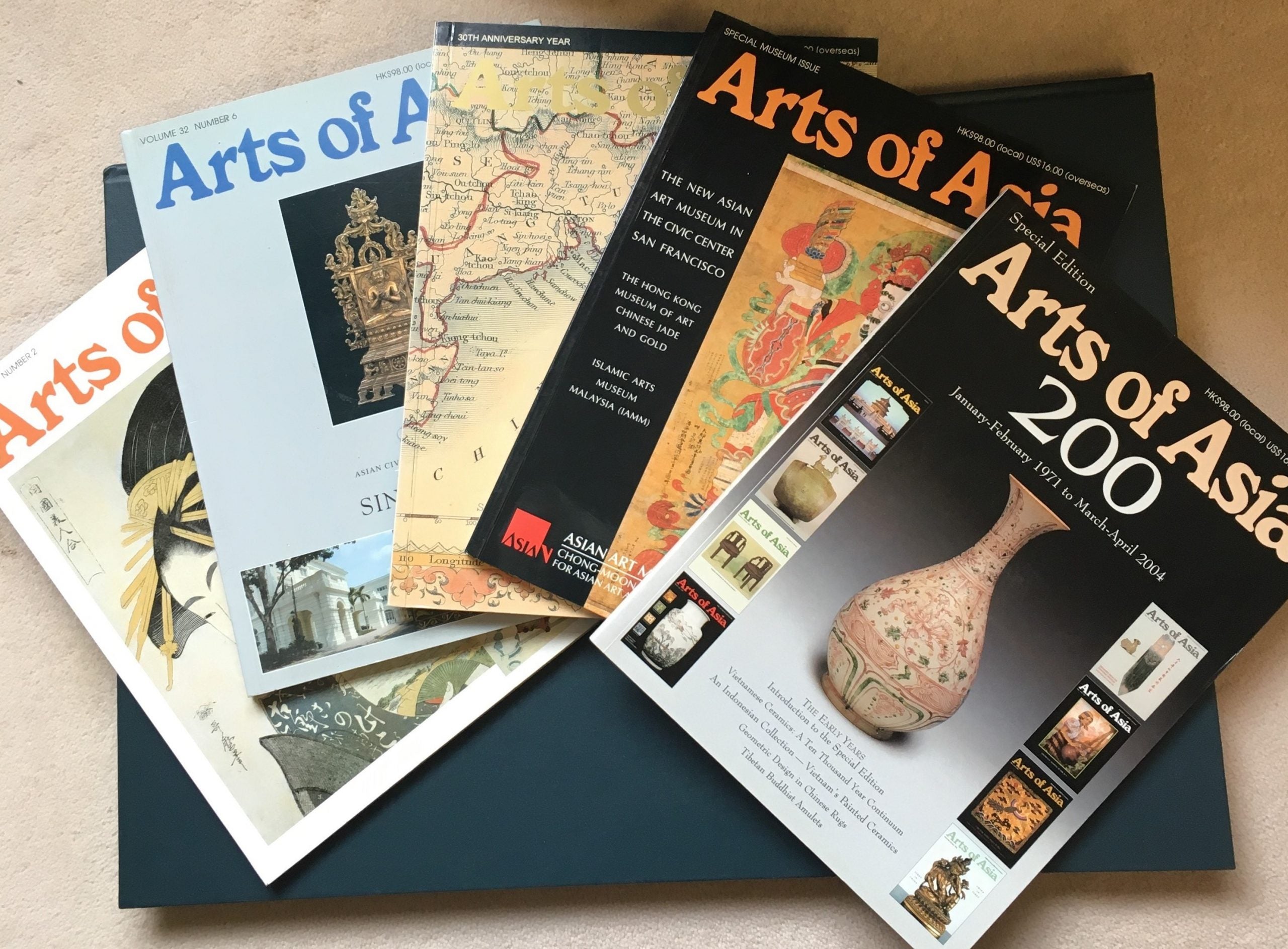 Arts of Asia. SET OF FIVE VOLUMES.