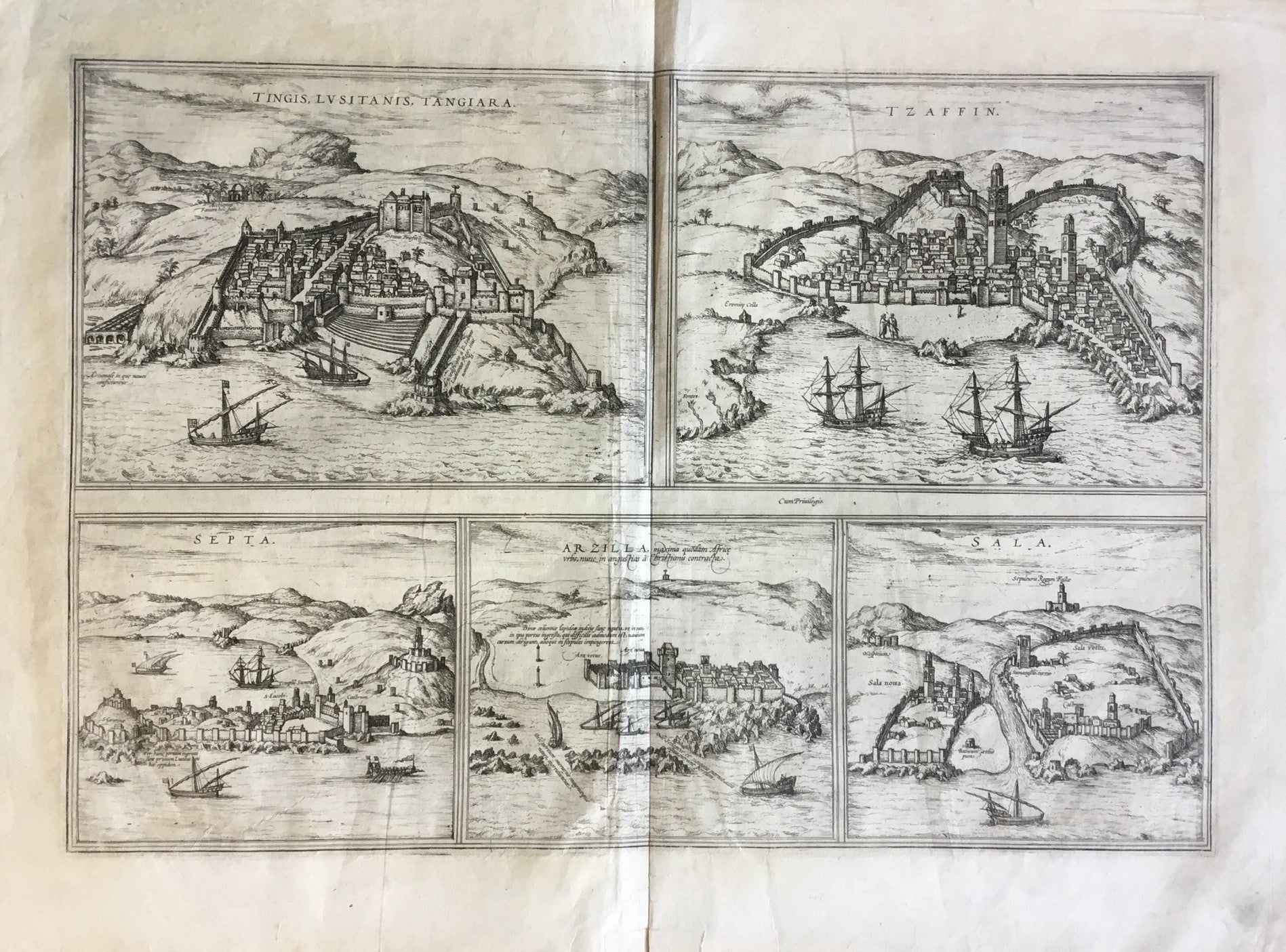 Tingis, Lusitanis, Tangiara - Tzaffin - Septa - Arzilla - Sala.