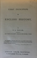 First Principles of English History.