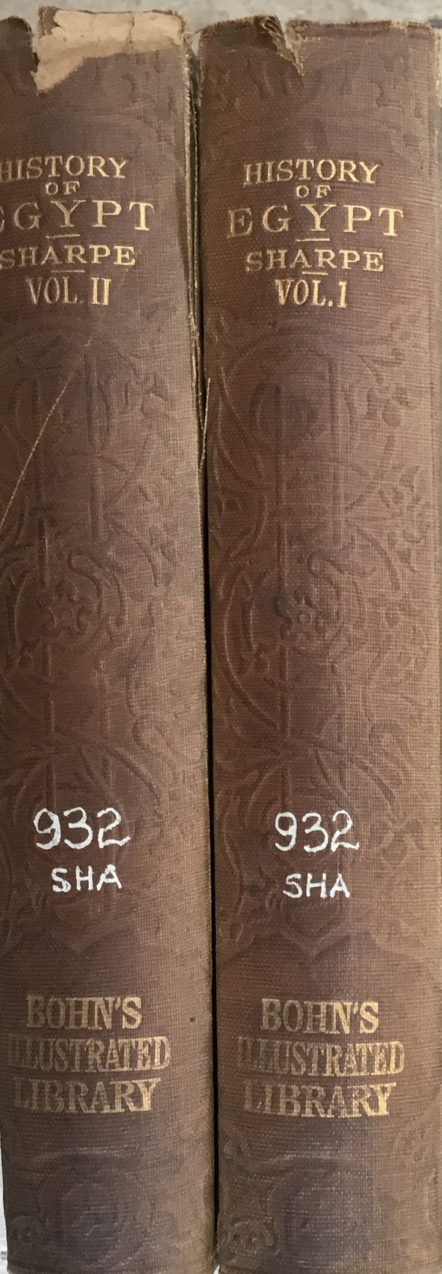The History of Egypt from the earliest times till the conquest by the Arabs A.D. 640. TWO VOLUMES.