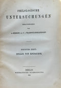 Philologische Untersuchungen.
