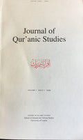 Journal of Qur'anic Studies. VOLUME I, ISSUE 1.