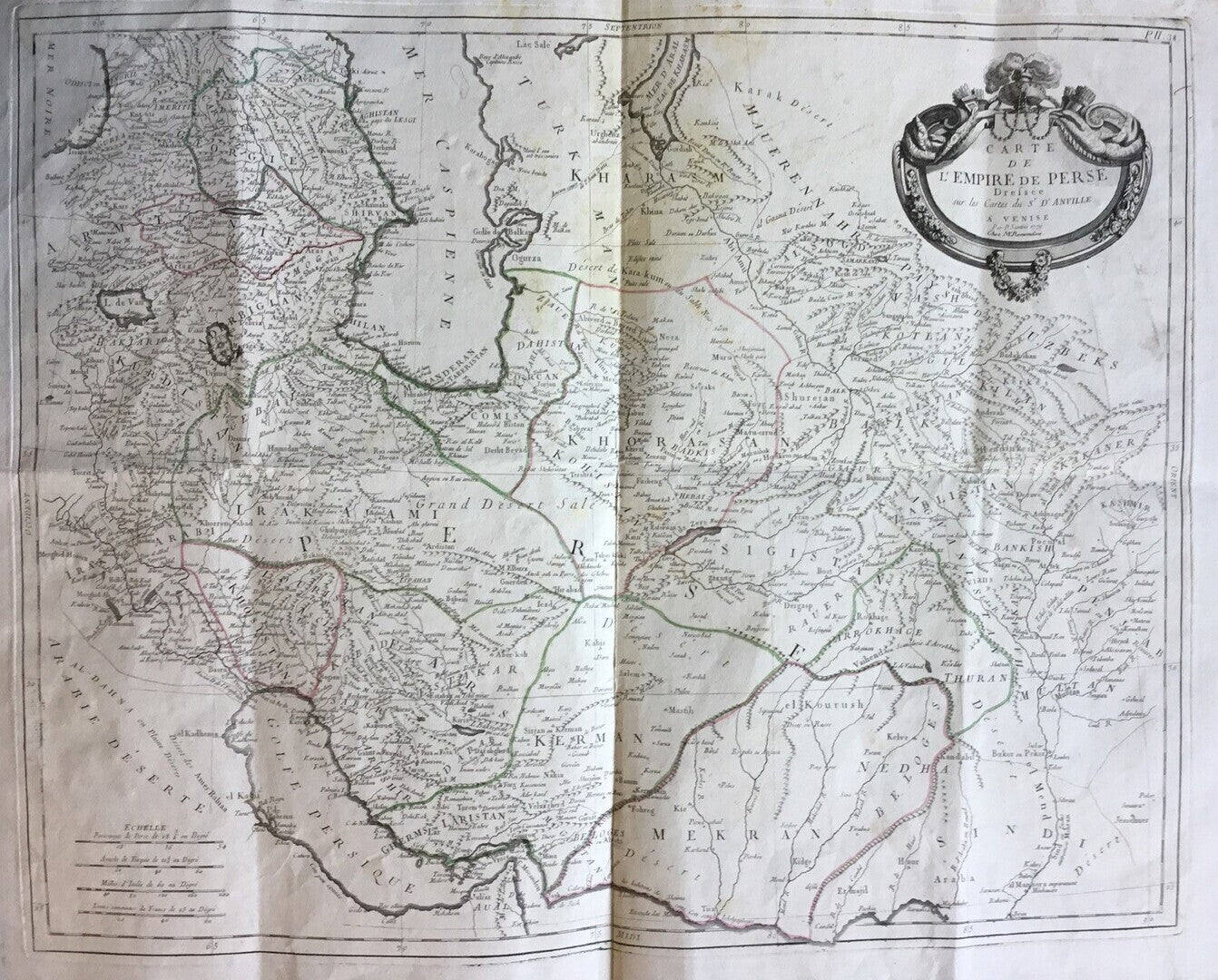 Carte de L’Empire Perse.