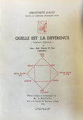 Quelle est la Difference (Diagnostics Differentials). Kitab Ma al Fariq aw al-Furuq aw Kalam fi al-Furuq Bayn al-Amrad.