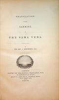 Translation of the Sanhita of the Sama Veda.