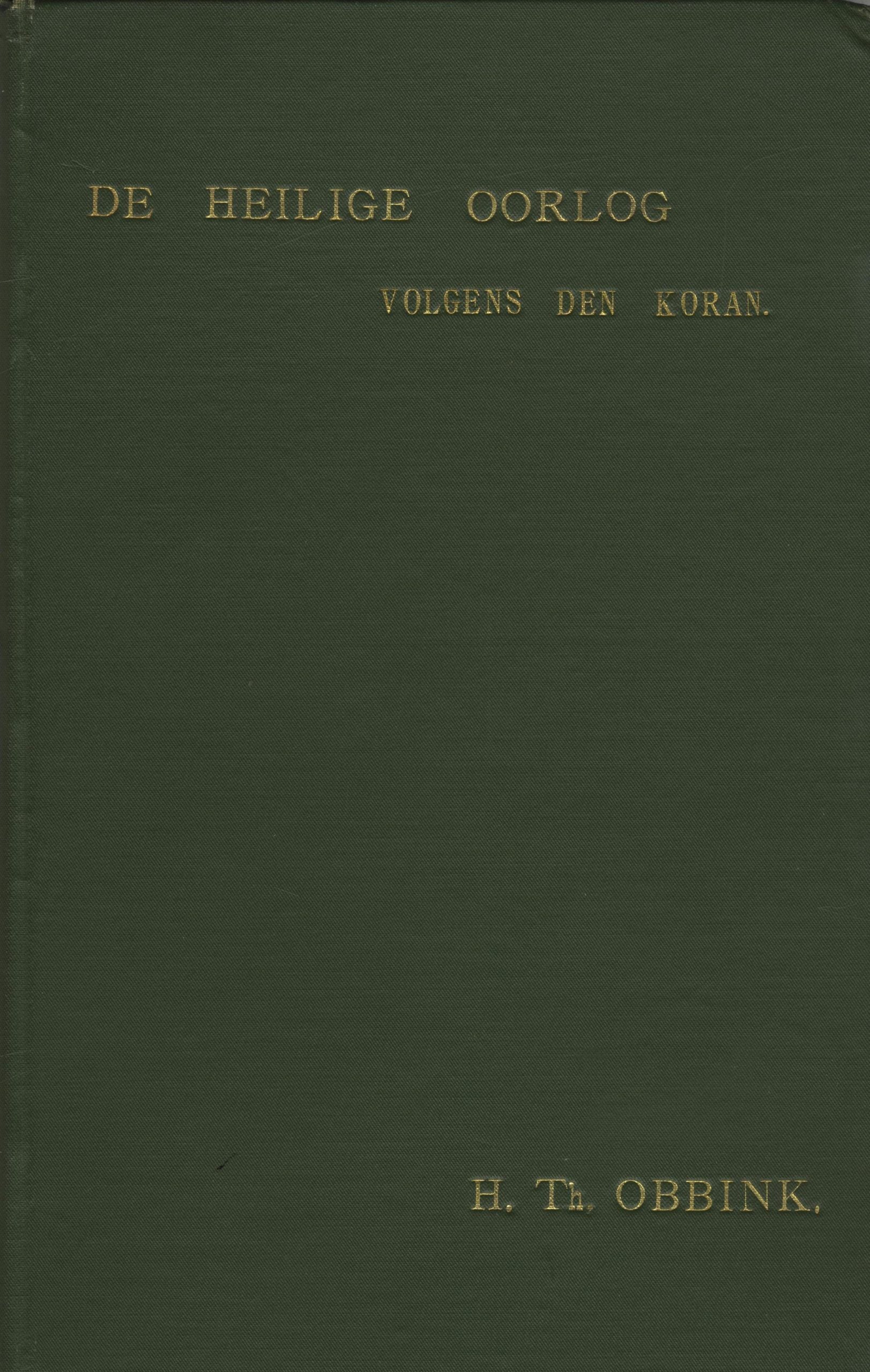 De Heilige Oorlog Volgens den Koran.