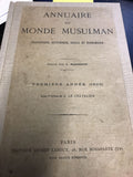 Annuaire du Monde Musulman Statistique, Historique, Social et Economique. Premiere Annee (1923).