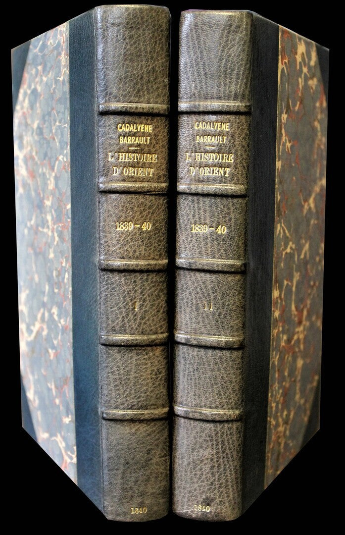 Deux Années de l'Histoire d'Orient 1839-1840. Faisant suite a L'histoire de la Guerre de Mehemed-Ali en Syrie et en Asie-Mineure, 1832-1833. TWO VOLUMES.