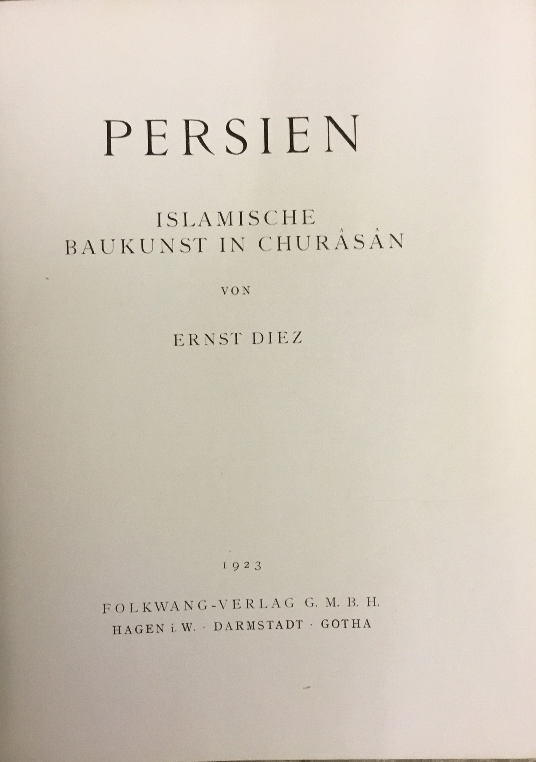 Persien Islamische Baukunst in Churasan.