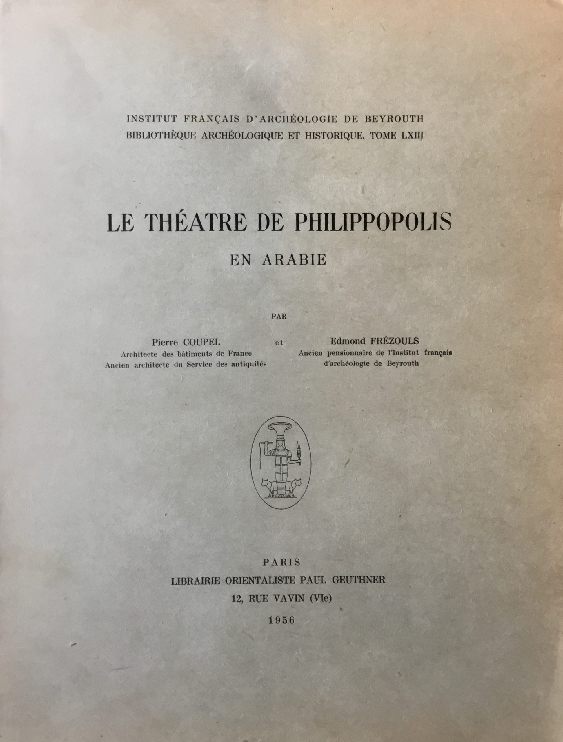 Le Théatre de Philippopolis en Arabie.