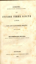 Ludolphi de itinere Terrae Sanctae liber: Nach alten handschriften berichtigt.