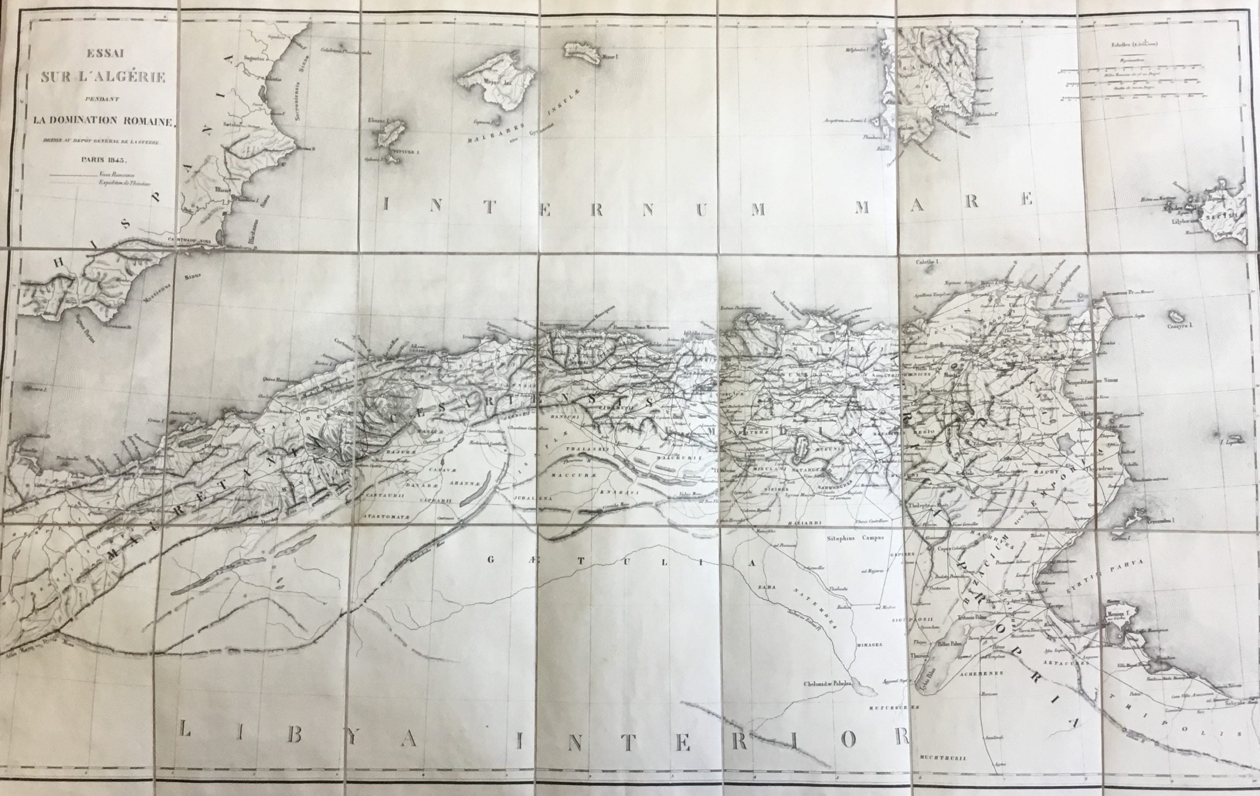 Essai sur l’Algerie pendant la domination Romaine dressee au depot general de la guerre.