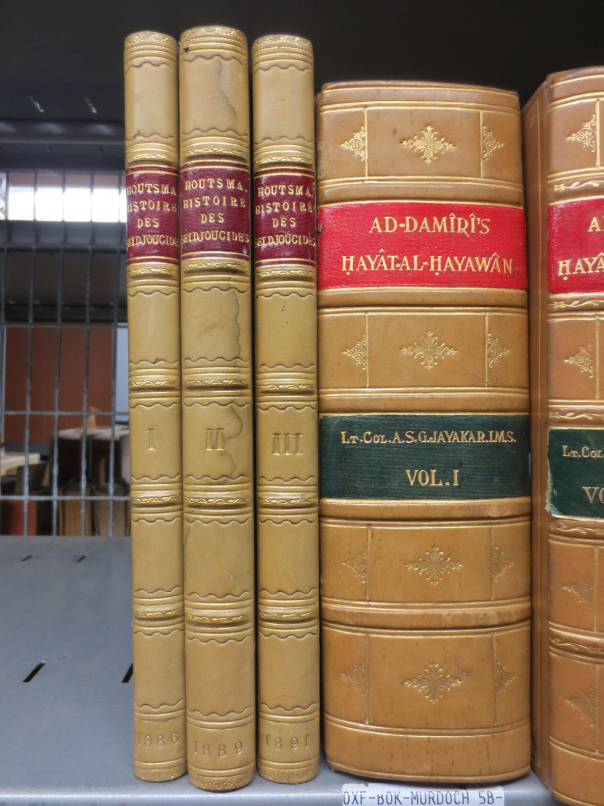 Histoire des Seljoucides du Kerman, Iraq, Asie-Mineure. THREE VOLUMES.