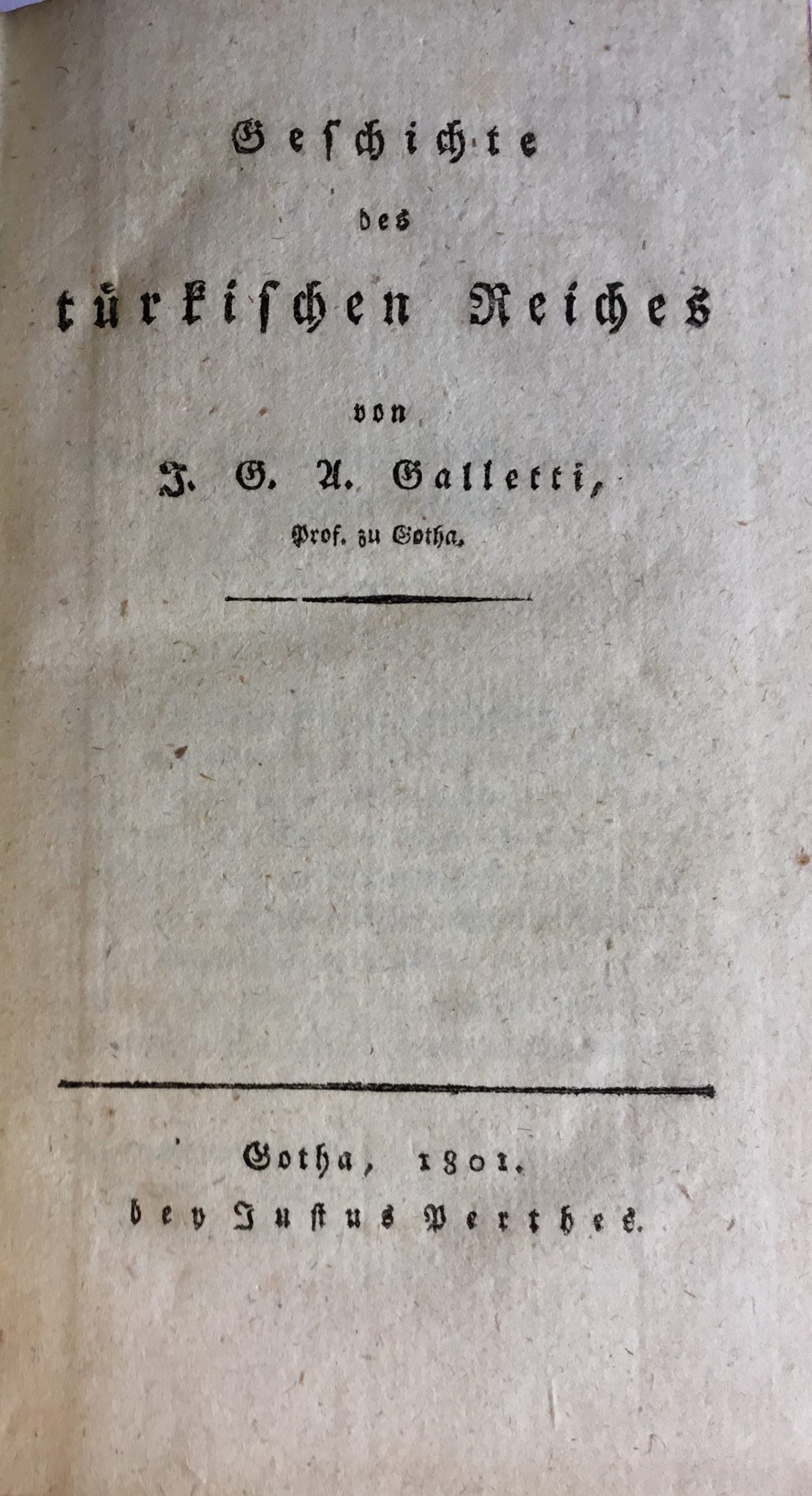 Geschichte des Türkischen Reiches.