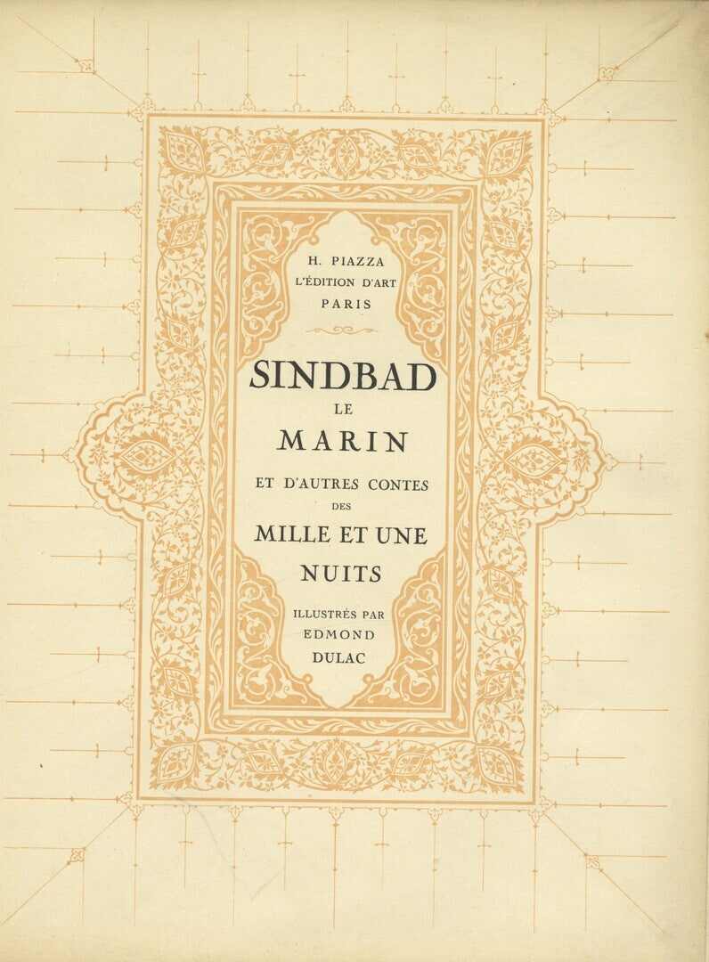Sindbad le Marin, et d'autres contes des Mille et Une Nuits.