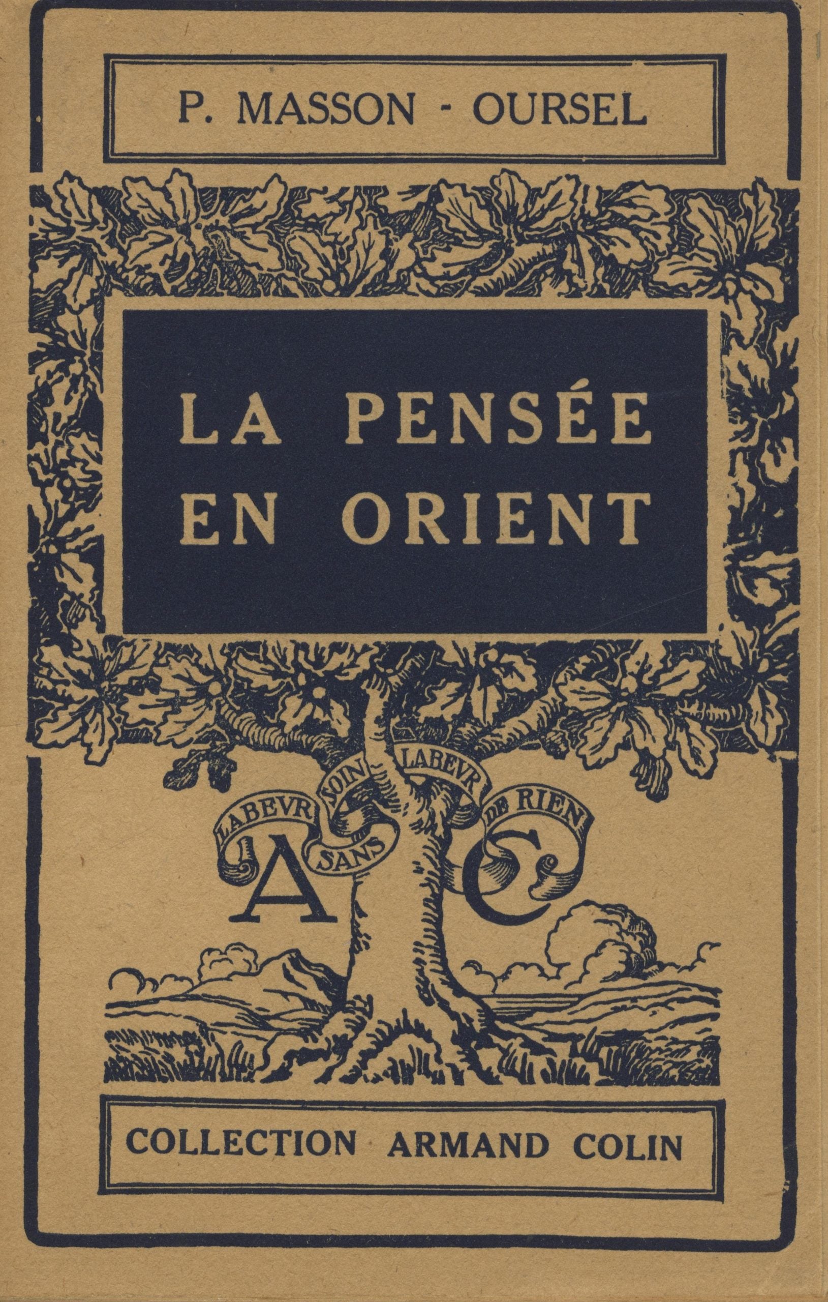 La Pensee en Orient.
