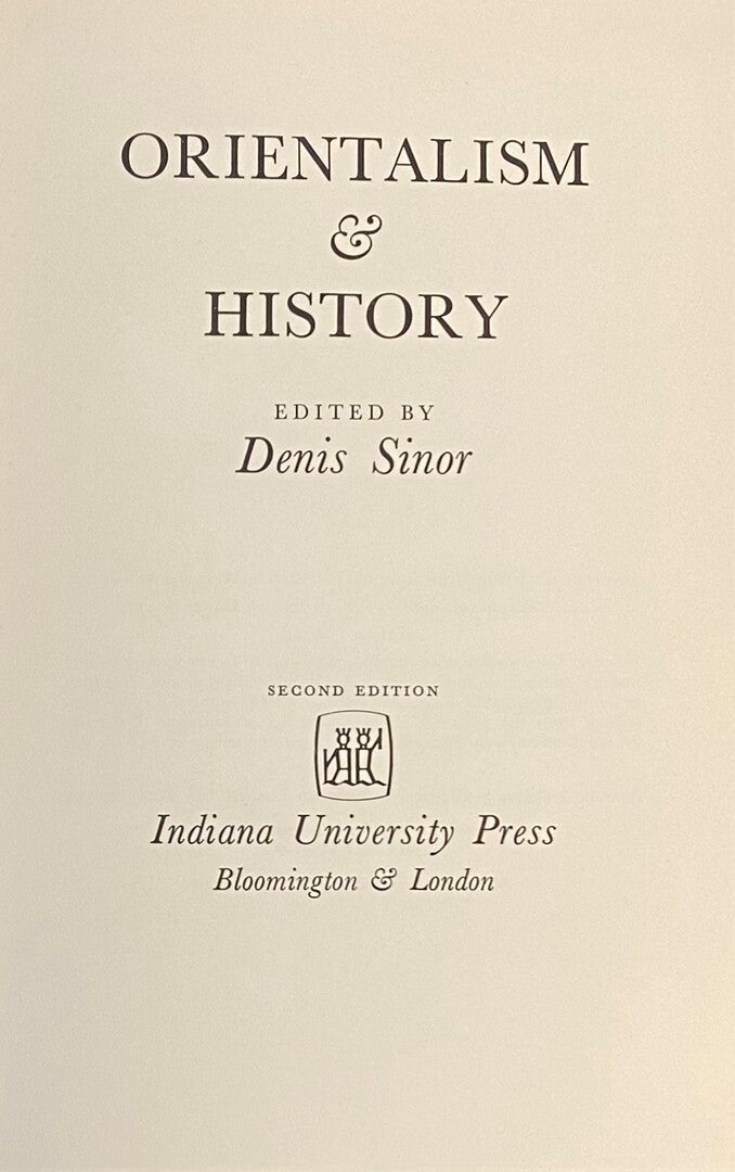 Orientalism and History.