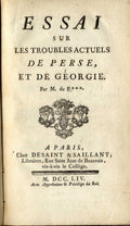 Essai sur Les Troubles Actuels de Perse et de Georgie.