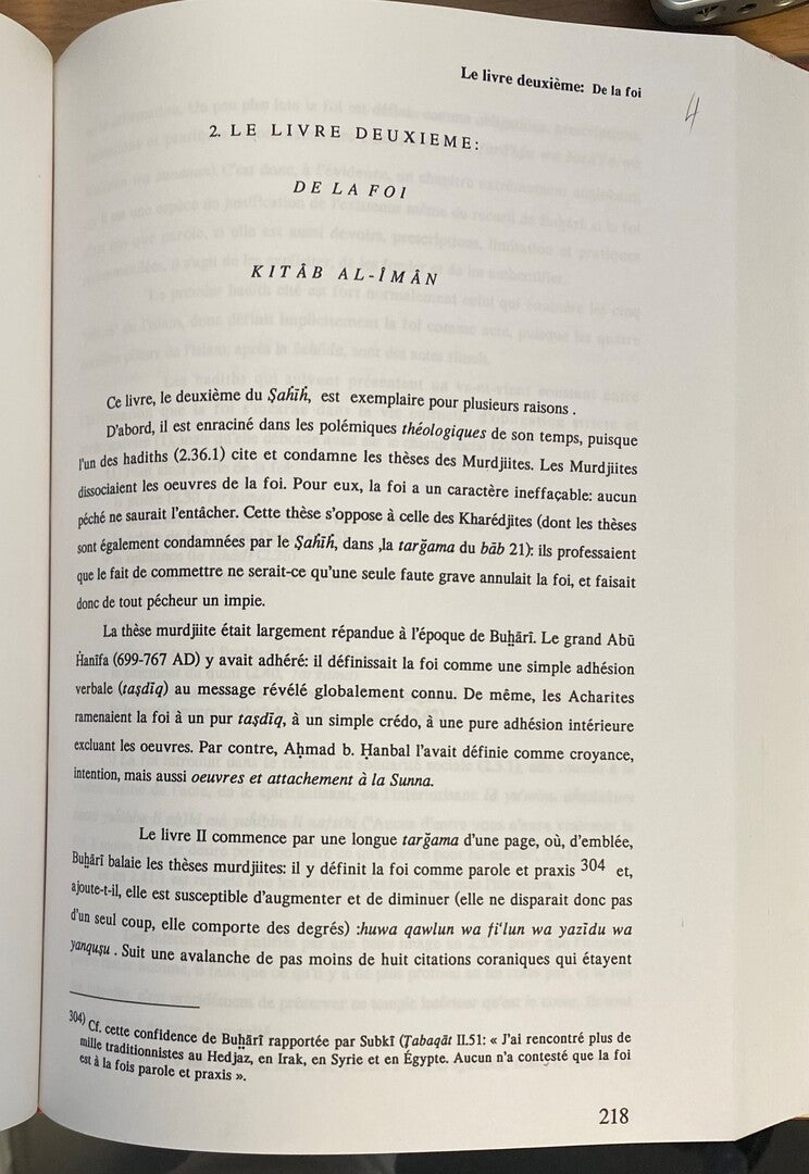 Explications de Sahih Bukhari.