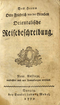 Orientalische Reisebeschreibung.