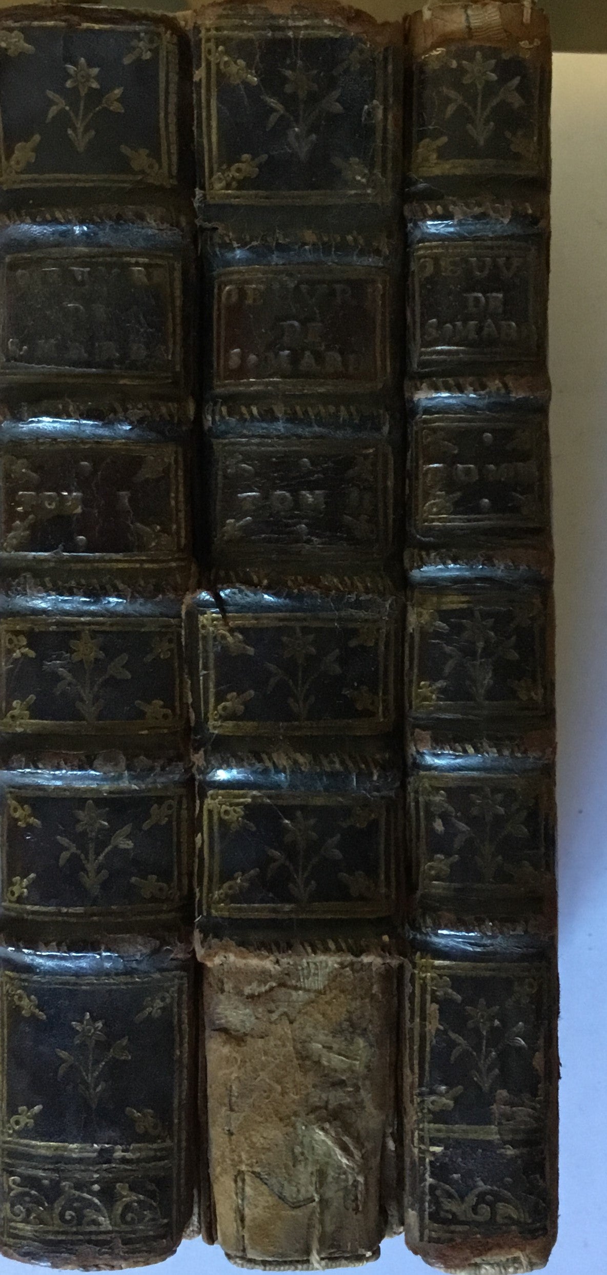 Oeuvres de Monsieur Remond de St Mard. Tome Premier, Deuxieme & Troisieme. THREE VOLUMES.