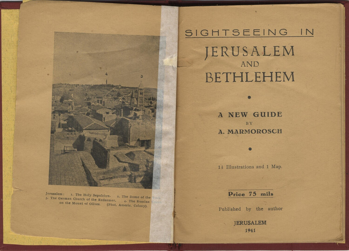 Sightseeing in Jerusalem and Bethlehem.