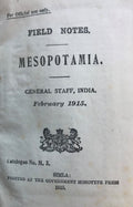Field Notes. Mesopotamia