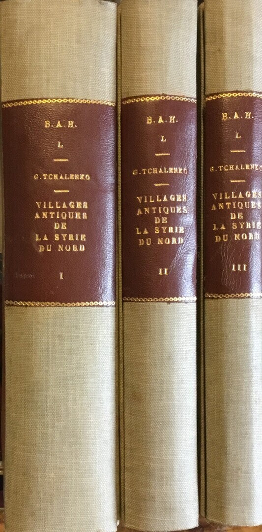 Villages Antiques de la Syrie du Nord. Le Massif du Bélus a l’Epoque Romaine. THREE VOLUMES.